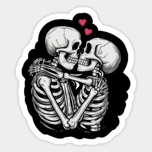 Loving Skeletons Sticker
